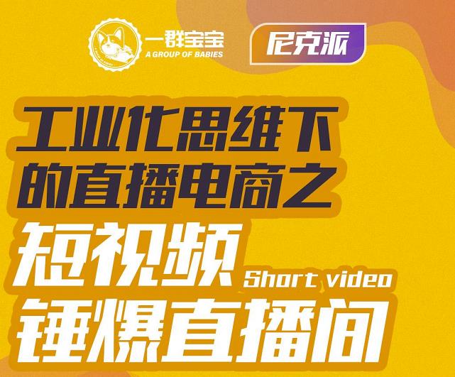 尼克派·工业化思维下的直播电商之短视频锤爆直播间，听话照做执行爆单 - 福利搜 - 阿里云盘夸克网盘搜索神器 蓝奏云搜索| 网盘搜索引擎-福利搜