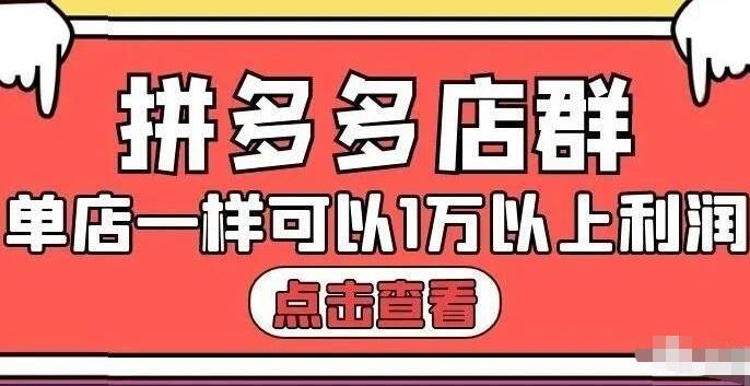 拼多多店群单店一样可以产出1万5以上利润【付费文章】 - 福利搜 - 阿里云盘夸克网盘搜索神器 蓝奏云搜索| 网盘搜索引擎-福利搜