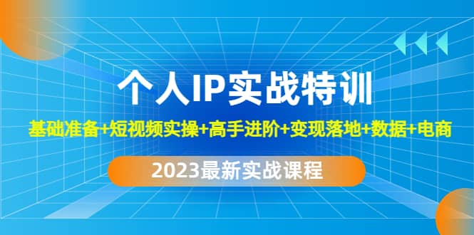 2023个人IP实战特训：基础准备+短视频实操+高手进阶+变现落地+数据+电商 - 福利搜 - 阿里云盘夸克网盘搜索神器 蓝奏云搜索| 网盘搜索引擎-福利搜