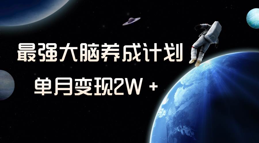 冷门虚拟项目，最强大脑养成计划，一个月变现2W＋ - 福利搜 - 阿里云盘夸克网盘搜索神器 蓝奏云搜索| 网盘搜索引擎-福利搜