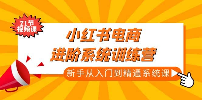 小红书电商进阶系统训练营：新手从入门到精通系统课（21节视频课） - 福利搜 - 阿里云盘夸克网盘搜索神器 蓝奏云搜索| 网盘搜索引擎-福利搜