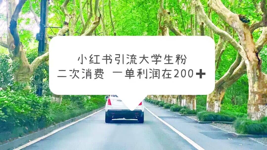 小红书引流大学生粉，变现项目，一单利润在200+（教程+资源） - 福利搜 - 阿里云盘夸克网盘搜索神器 蓝奏云搜索| 网盘搜索引擎-福利搜