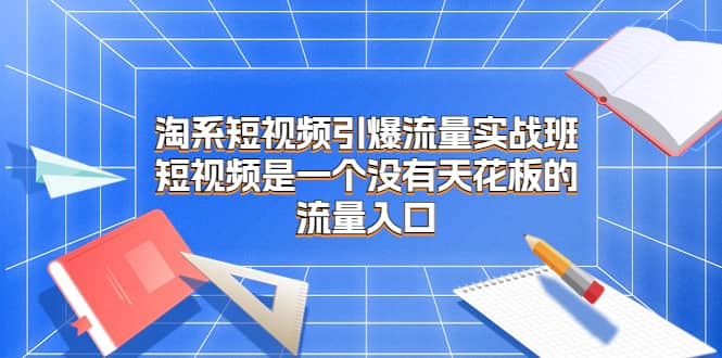 淘系短视频引爆流量实战班，短视频是一个没有天花板的流量入口 - 福利搜 - 阿里云盘夸克网盘搜索神器 蓝奏云搜索| 网盘搜索引擎-福利搜