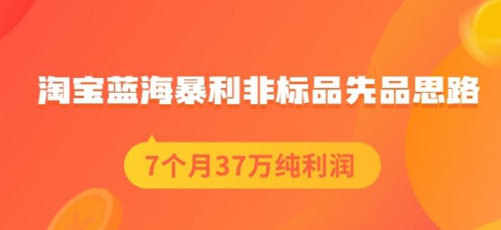 盗坤淘宝蓝海暴利非标品先品思路，7个月37万纯利润，压箱干货分享！【付费文章】 - 福利搜 - 阿里云盘夸克网盘搜索神器 蓝奏云搜索| 网盘搜索引擎-福利搜