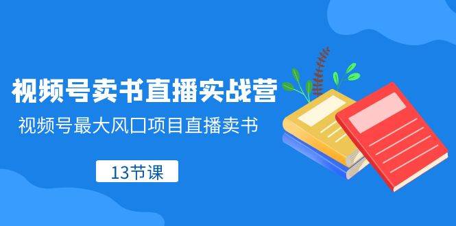 视频号-卖书直播实战营，视频号最大风囗项目直播卖书（13节课） - 福利搜 - 阿里云盘夸克网盘搜索神器 蓝奏云搜索| 网盘搜索引擎-福利搜