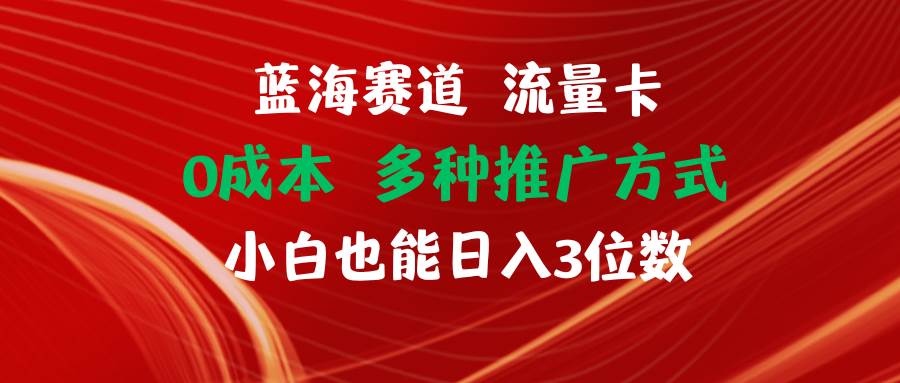 蓝海赛道 流量卡 0成本 小白也能日入三位数 - 福利搜 - 阿里云盘夸克网盘搜索神器 蓝奏云搜索| 网盘搜索引擎-福利搜