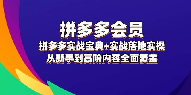 拼多多 会员，拼多多实战宝典+实战落地实操，从新手到高阶内容全面覆盖 - 福利搜 - 阿里云盘夸克网盘搜索神器 蓝奏云搜索| 网盘搜索引擎-福利搜